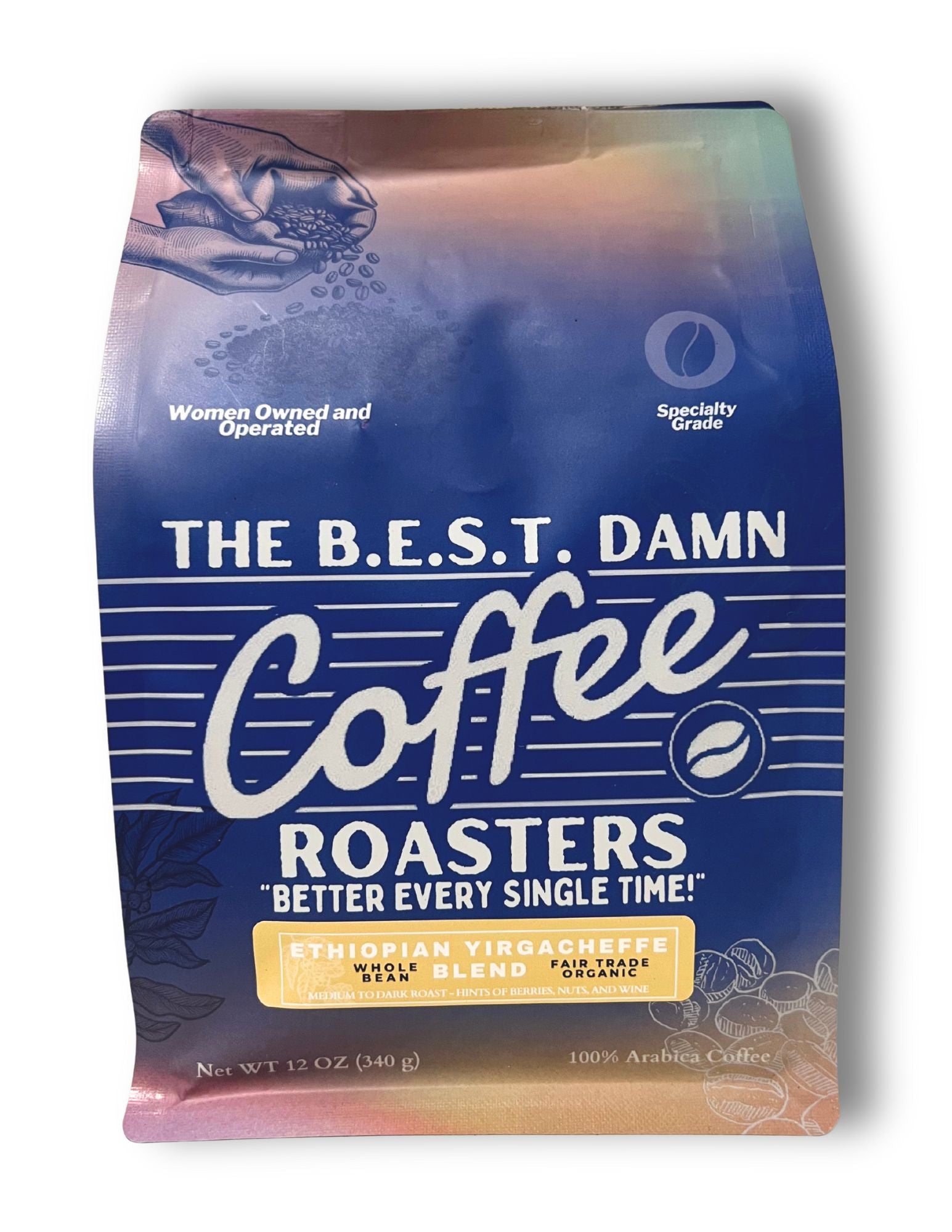 The Best Damn Coffee Roasters — Ethiopian Yirgacheffe Blend bag